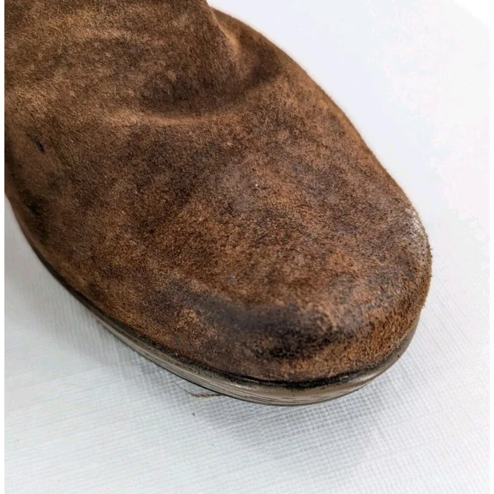 NAOT Upgrade US 7 EU 38 Womens Slingback Mule Clog Brown Suede Leather Comfort